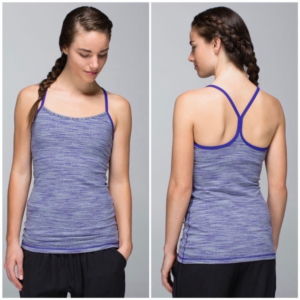 Lululemon Power Y Tank Luon Size 4. Purple/Bruised Berry. Excellent condition!!